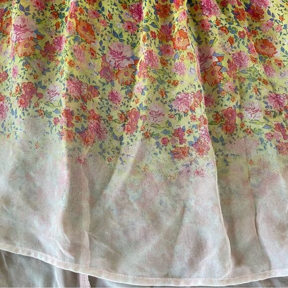 D-Signed Disney Floral Kids Summer Dress Size M - Picture 3 of 10